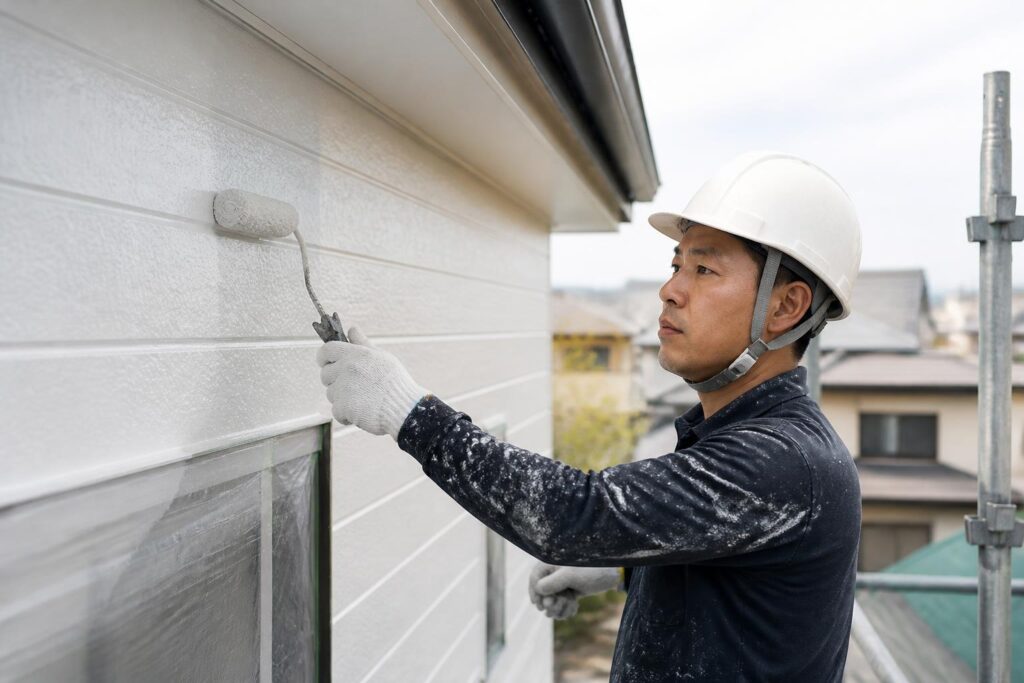 外壁塗装|費用相場を見る前に知りたい塗装面積・足場・付帯部のイメージ