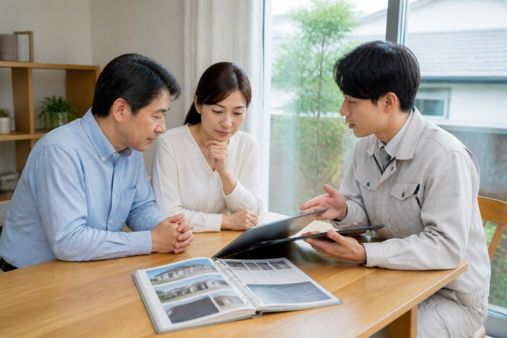 屋根修理・屋根リフォーム｜屋根工事の保証で確認する施工範囲と免責条件のイメージ