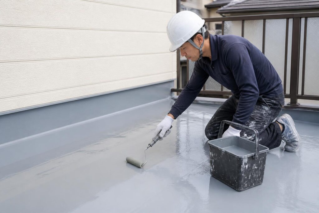 防水工事|ウレタン防水の見積もりで確認する工程と施工範囲のイメージ