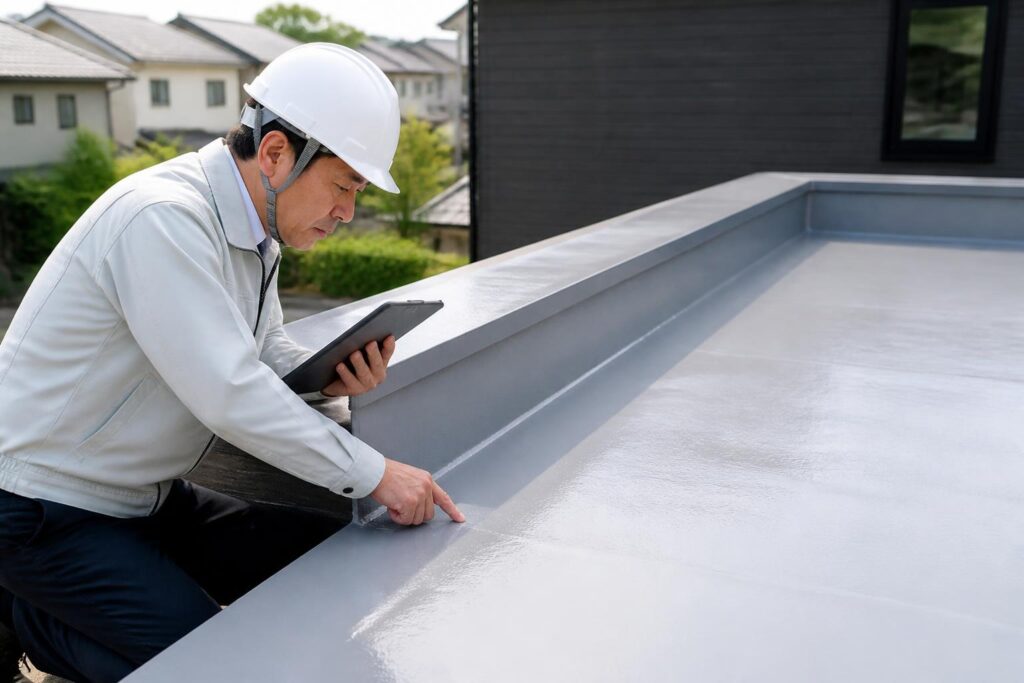 防水工事|ウレタン防水の見積もりで確認する工程と施工範囲のイメージ