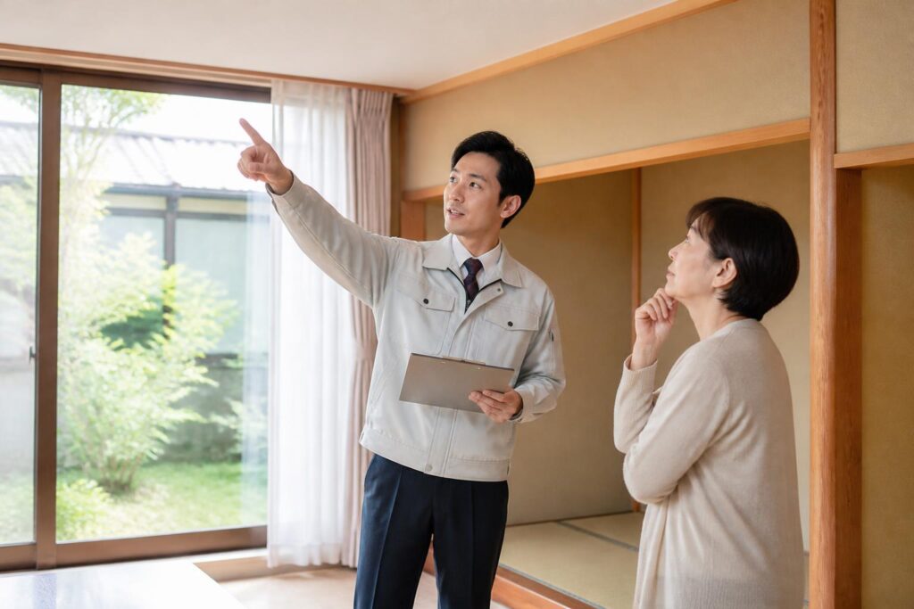 空き家売却・買取｜空き家査定で伝えるべき建物状態と管理状況のイメージ