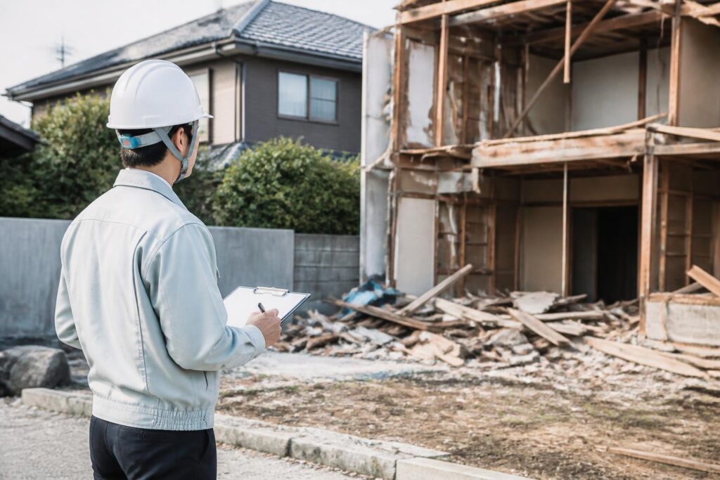 解体工事|解体業者の選び方|許可・見積もり・廃棄物処理を確認のイメージ