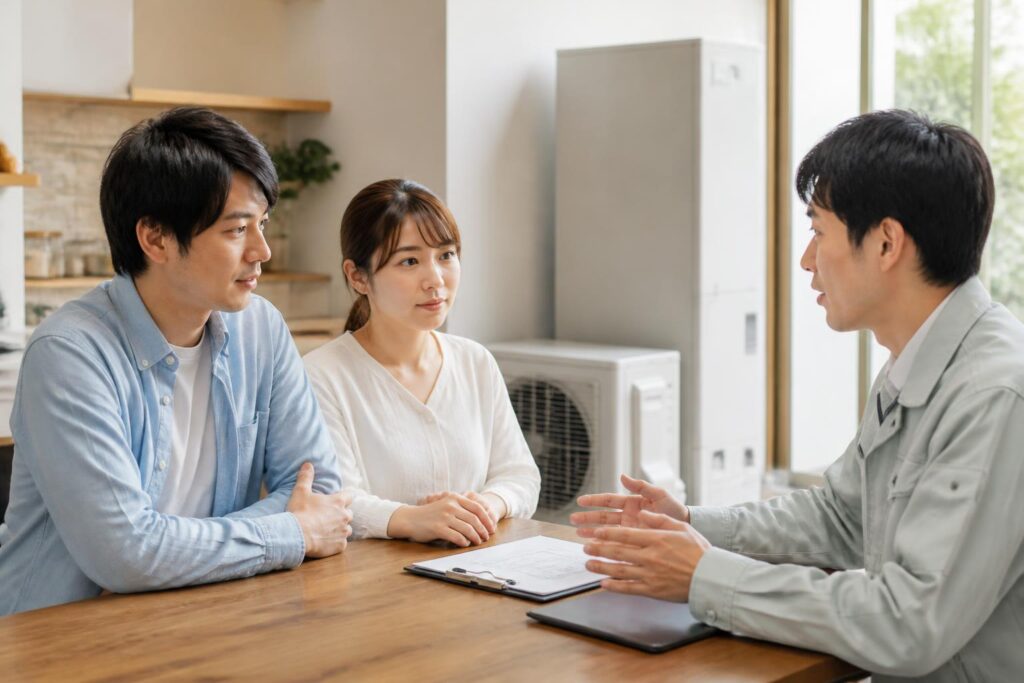 エコキュート修理・交換｜エコキュート交換費用は何で変わる？本体・配管・電気工事のイメージ