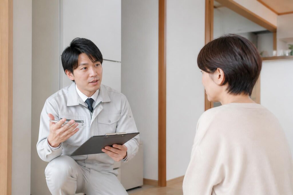 エコキュート修理・交換|エコキュート修理と交換を判断するときの確認項目のイメージ