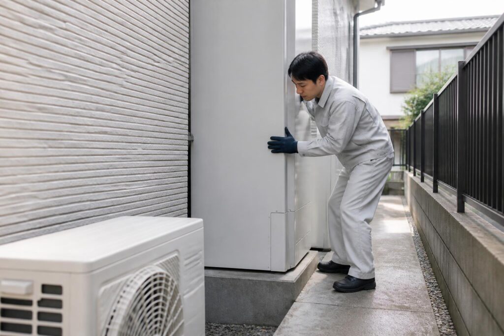 エコキュート修理・交換｜エコキュートの搬入経路・基礎工事で追加費用が出る条件のイメージ