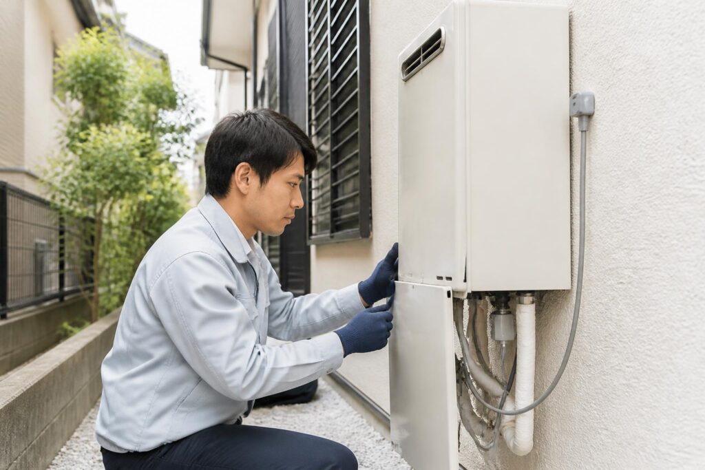 給湯器修理・交換｜給湯器の号数・設置方式を確認してから見積もりを取る方法のイメージ
