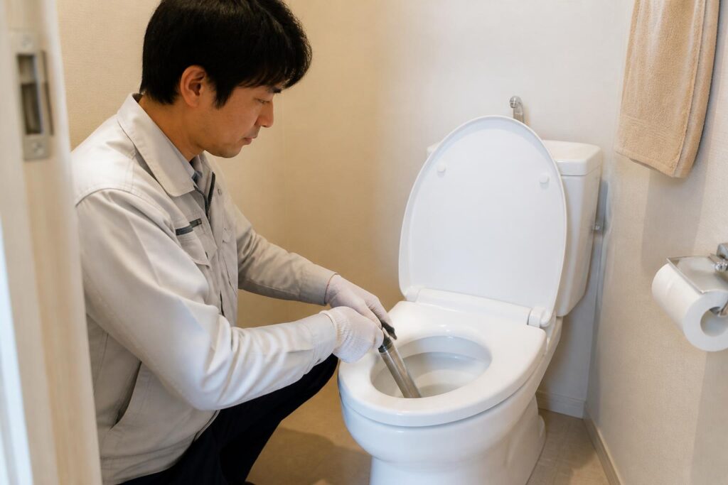 水道修理｜トイレつまりの見積もりで確認する作業段階と追加料金のイメージ