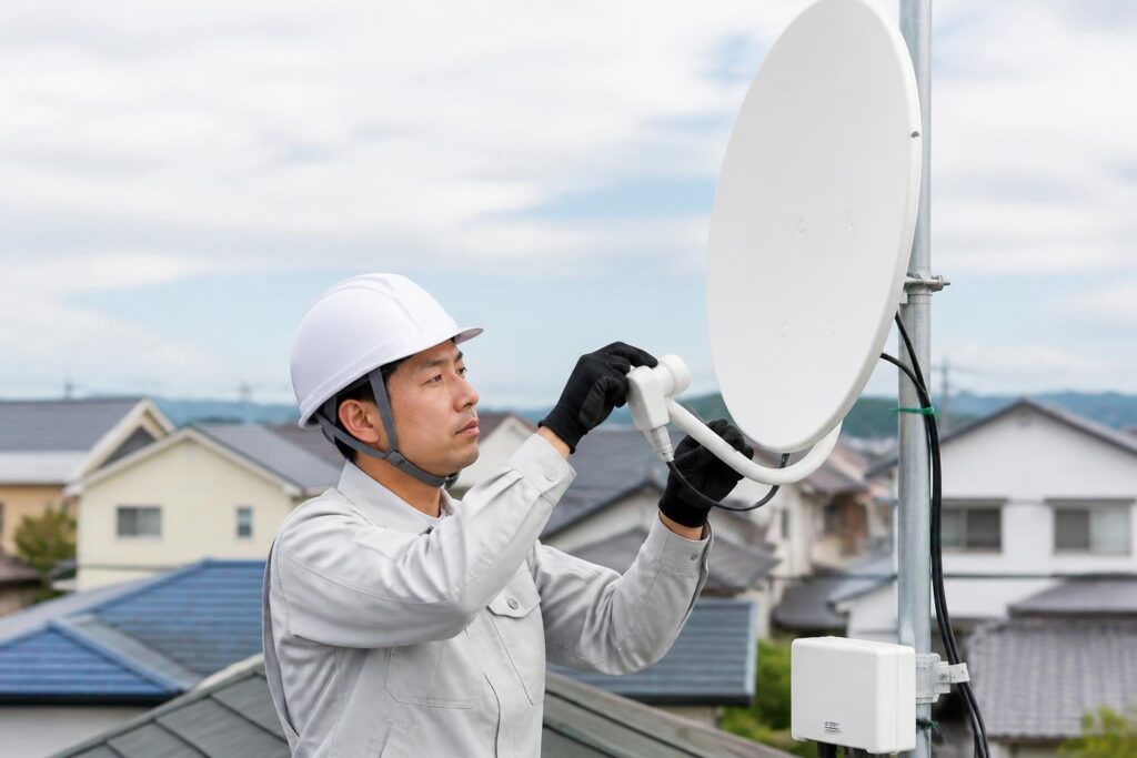 アンテナ工事の見積書はどこを見る?受信環境・設置位置・ブースターの確認順のイメージ