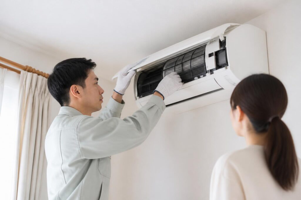 エアコン修理・取付の追加料金を防ぐには？能力から電源まで確認のイメージ
