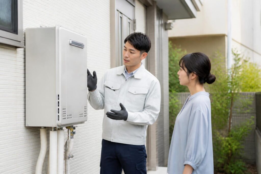 給湯器修理・交換のイメージ