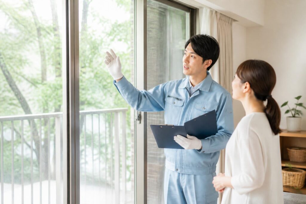 ガラス修理のイメージ