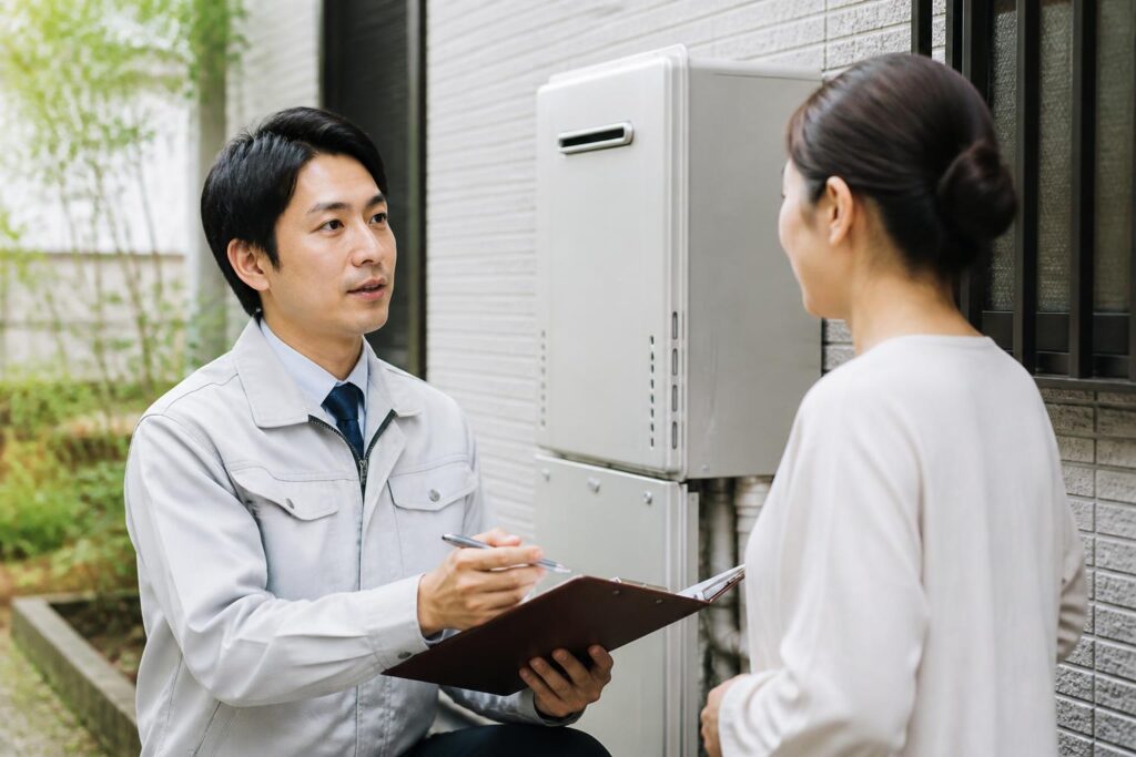 給湯器修理・交換のイメージ