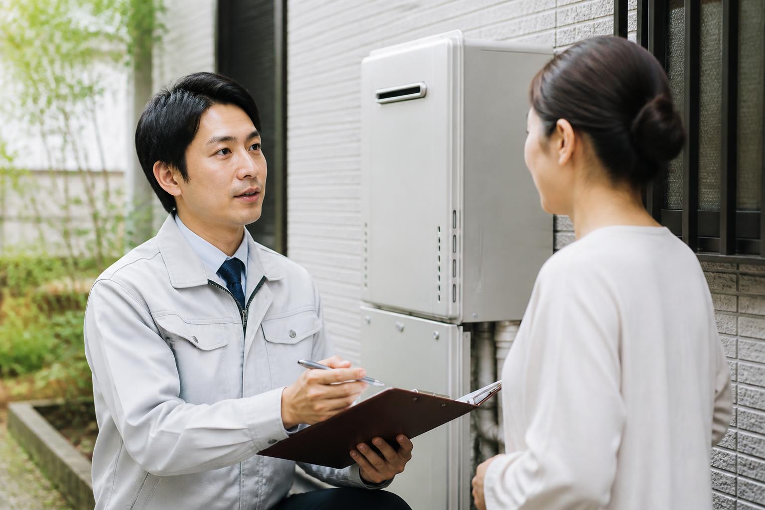 給湯器修理・交換のイメージ