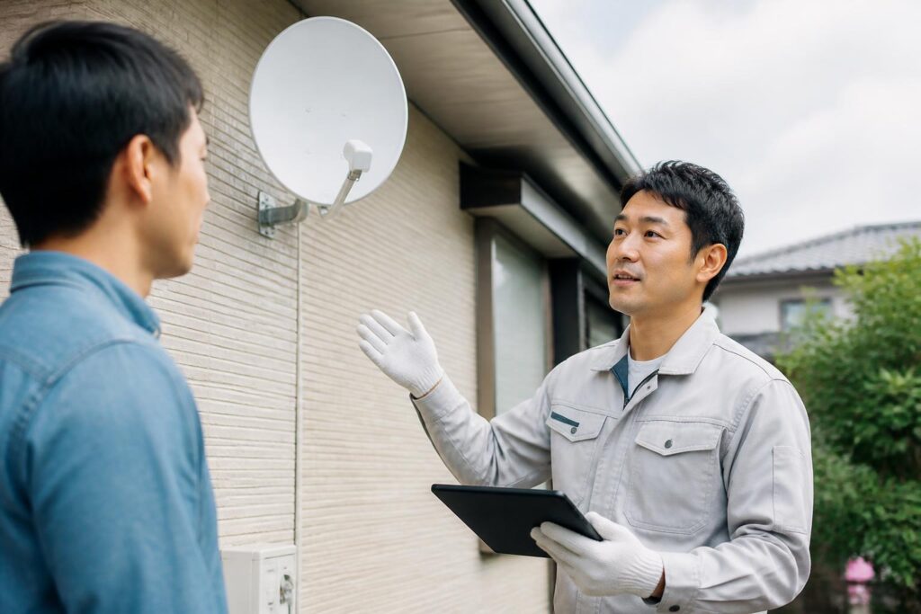 アンテナ工事のイメージ