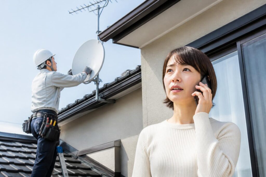 アンテナ工事のイメージ